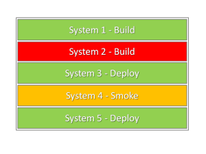 A small number of build & deploy jobs