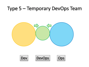 Type 5 DevOps - Temporary DevOps Team